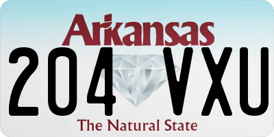 AR license plate 204VXU