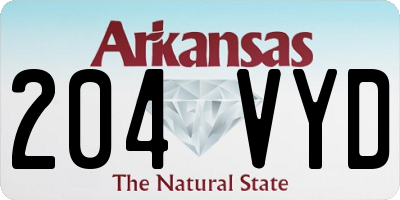 AR license plate 204VYD