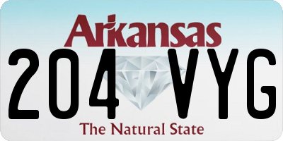 AR license plate 204VYG