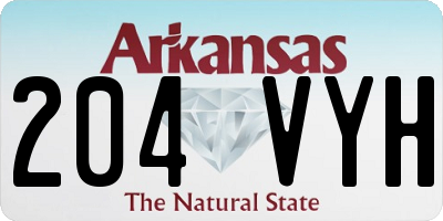 AR license plate 204VYH