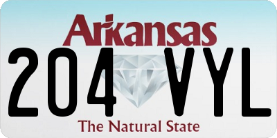 AR license plate 204VYL