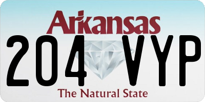 AR license plate 204VYP