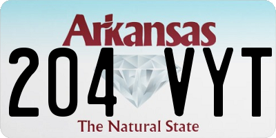 AR license plate 204VYT