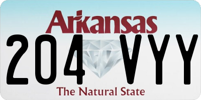 AR license plate 204VYY