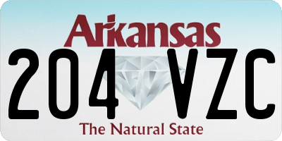 AR license plate 204VZC