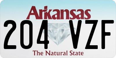 AR license plate 204VZF