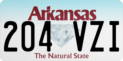 AR license plate 204VZI