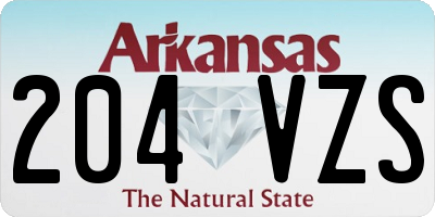 AR license plate 204VZS