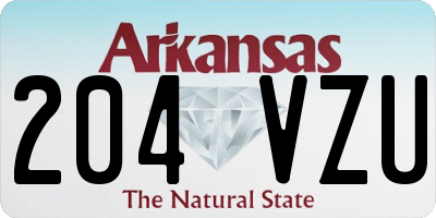 AR license plate 204VZU