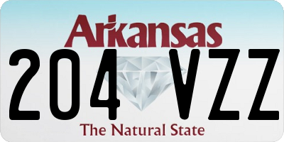 AR license plate 204VZZ