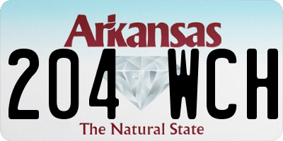 AR license plate 204WCH