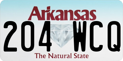 AR license plate 204WCQ