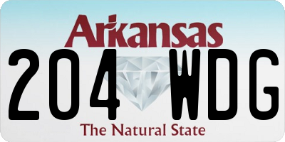 AR license plate 204WDG