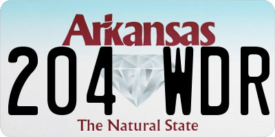 AR license plate 204WDR