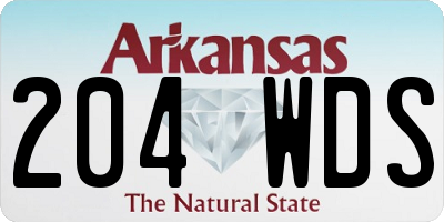 AR license plate 204WDS