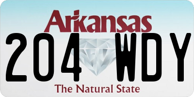 AR license plate 204WDY