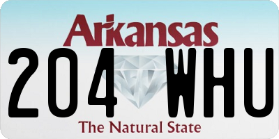 AR license plate 204WHU
