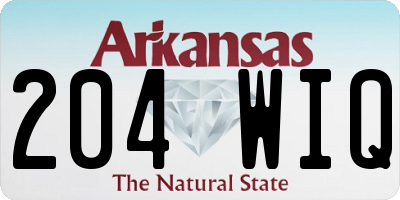 AR license plate 204WIQ
