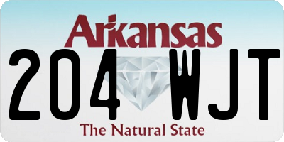 AR license plate 204WJT