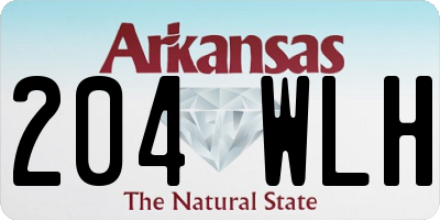 AR license plate 204WLH