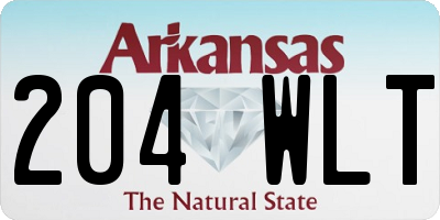 AR license plate 204WLT