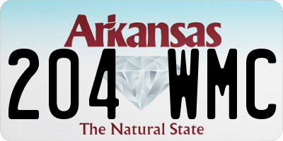 AR license plate 204WMC