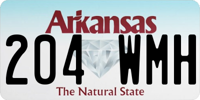 AR license plate 204WMH
