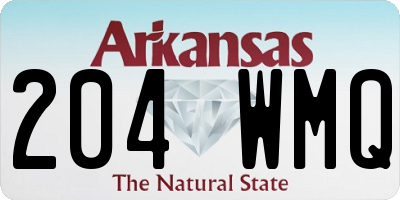 AR license plate 204WMQ