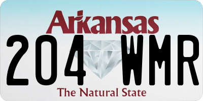 AR license plate 204WMR