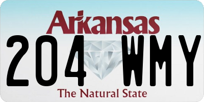 AR license plate 204WMY