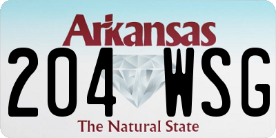 AR license plate 204WSG