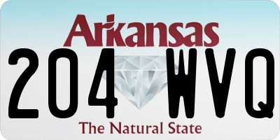 AR license plate 204WVQ