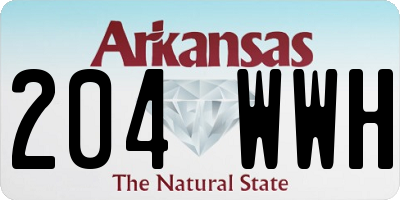 AR license plate 204WWH