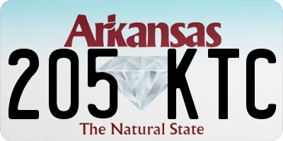 AR license plate 205KTC