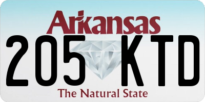 AR license plate 205KTD