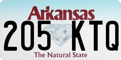 AR license plate 205KTQ