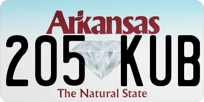 AR license plate 205KUB
