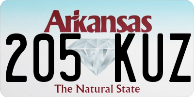AR license plate 205KUZ