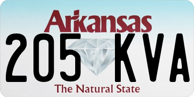 AR license plate 205KVA