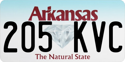 AR license plate 205KVC