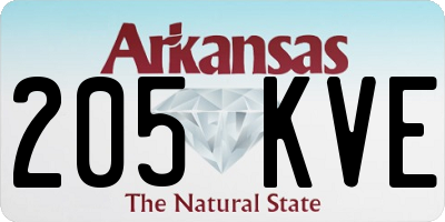 AR license plate 205KVE