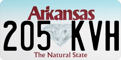 AR license plate 205KVH