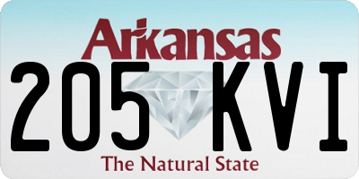 AR license plate 205KVI