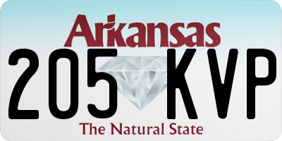 AR license plate 205KVP