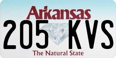 AR license plate 205KVS