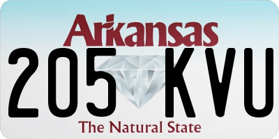 AR license plate 205KVU