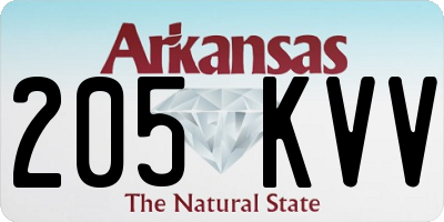 AR license plate 205KVV