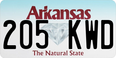 AR license plate 205KWD