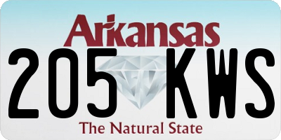 AR license plate 205KWS