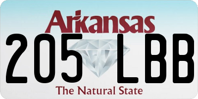 AR license plate 205LBB